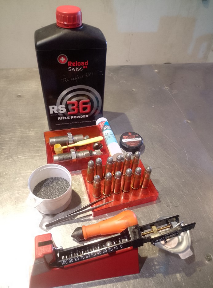 Figura 12: Cartucho cargado con RS 36
